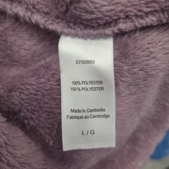 Carole Hochman Mauve Plush Robe Size L - Picture 6 of 7